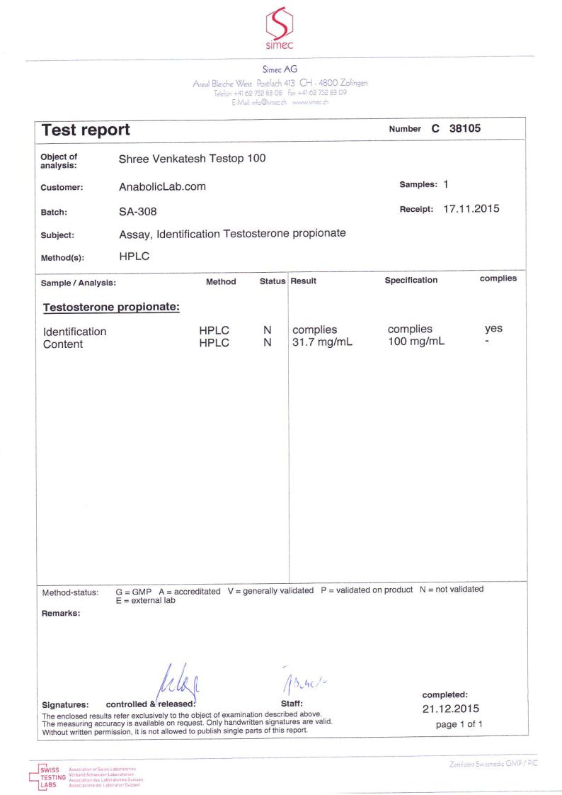 Обсуждение лабораторных анализов препаратов - Бодибилдинг форум AnabolicShops